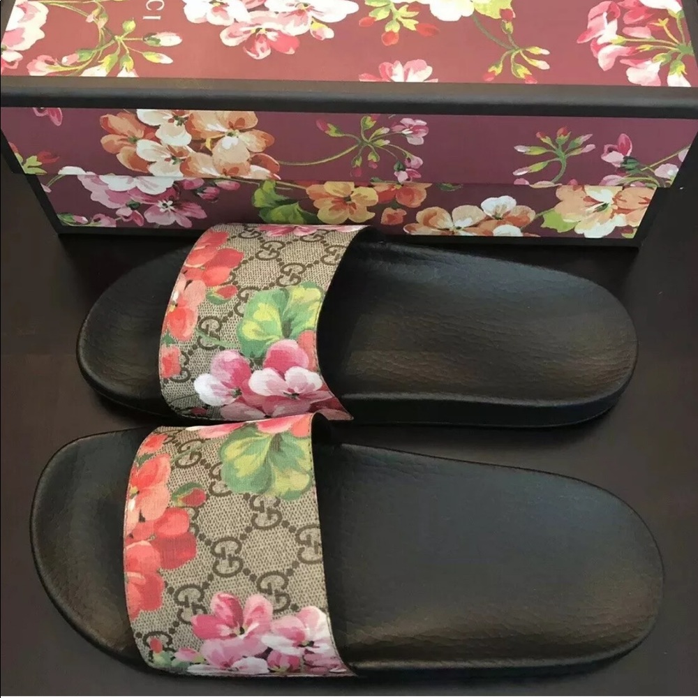 Gucci Floral Slides